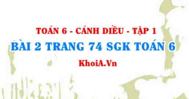 Bài 2 trang 74 SGK Toán 6 tập 1 Cánh Diều